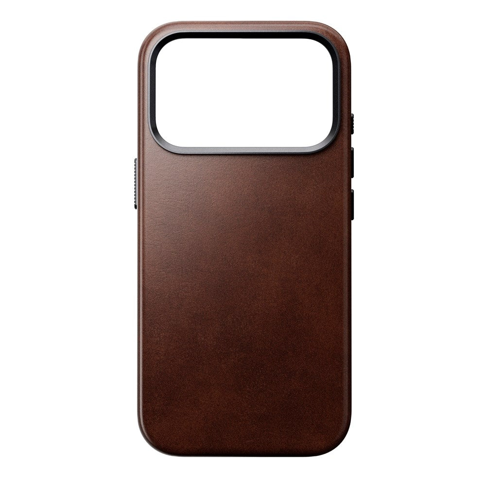 Nomad iPhone 17 Pro Traditional Horween Leather Case - MagSafe Kompatibel - Rustic Brown