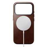Nomad iPhone 17 Pro Traditional Horween Leather Case - MagSafe Kompatibel - Rustic Brown