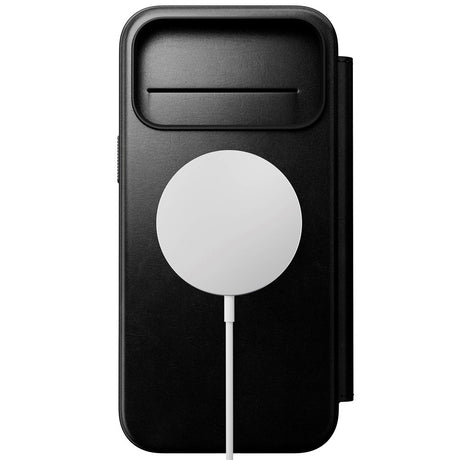 Nomad iPhone 17 Pro Max Modern Horween Leather Folio Case - MagSafe Kompatibel - Black