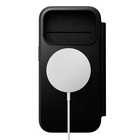 Nomad iPhone 17 Pro Modern Leather Folio Case - MagSafe Kompatibel - Black