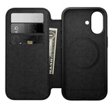 Nomad iPhone 17 Modern Leather Folio Case - MagSafe Kompatibel - Black
