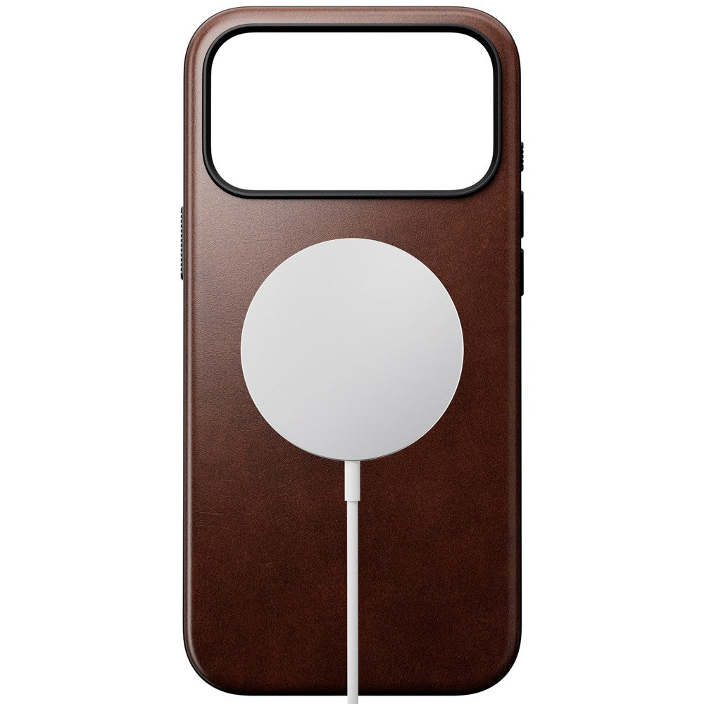 Nomad iPhone 17 Pro Max Modern Horween Leather Case - MagSafe Kompatibel - Rustic Brown