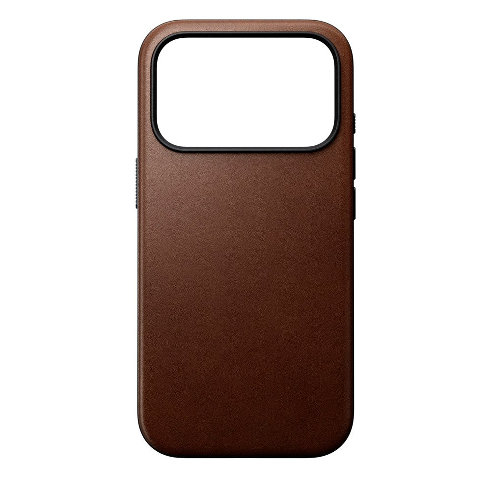 Nomad iPhone 17 Pro Modern Leather Case - MagSafe Kompatibel - Brown