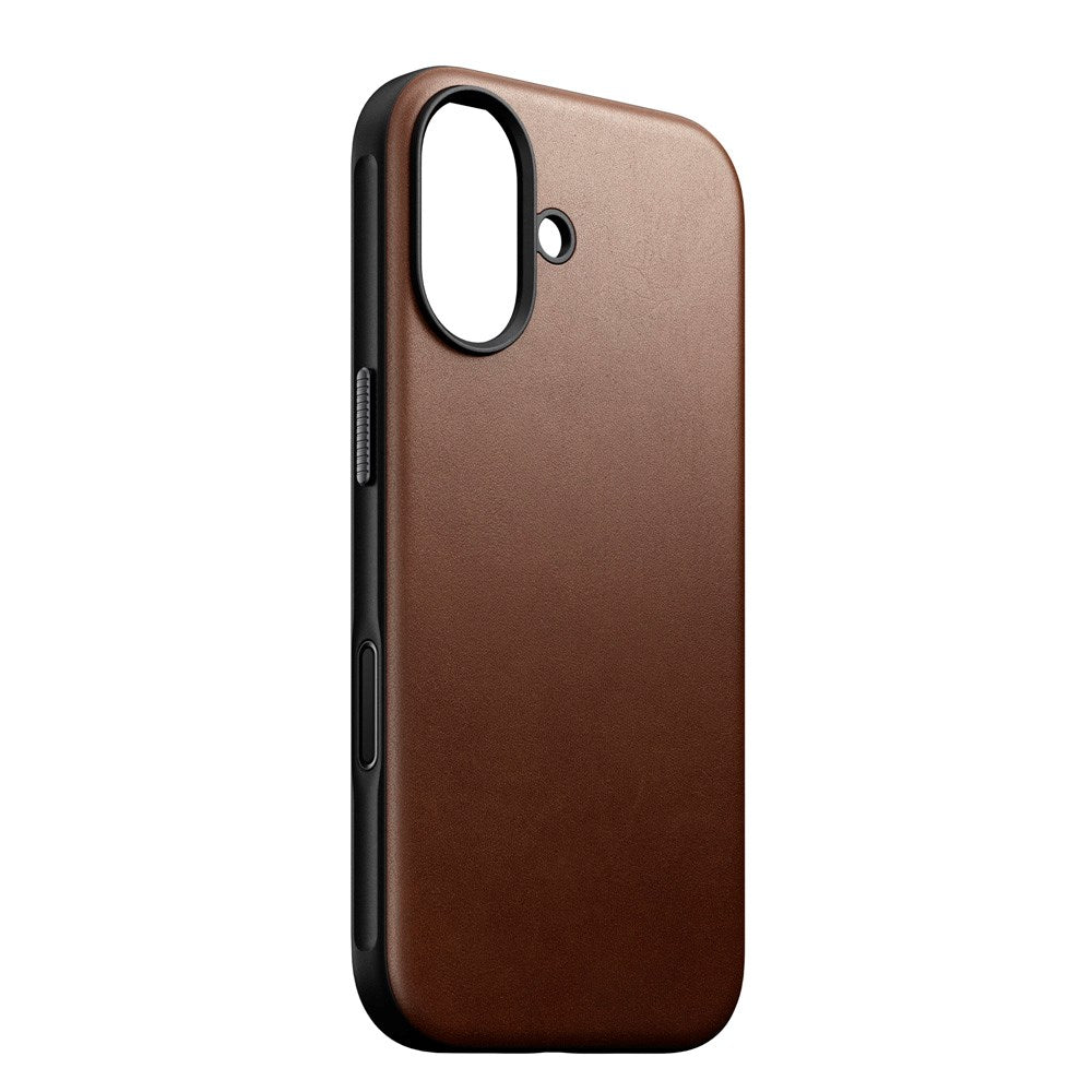 Nomad iPhone 17 Modern Leather Case - MagSafe Kompatibel - Brown