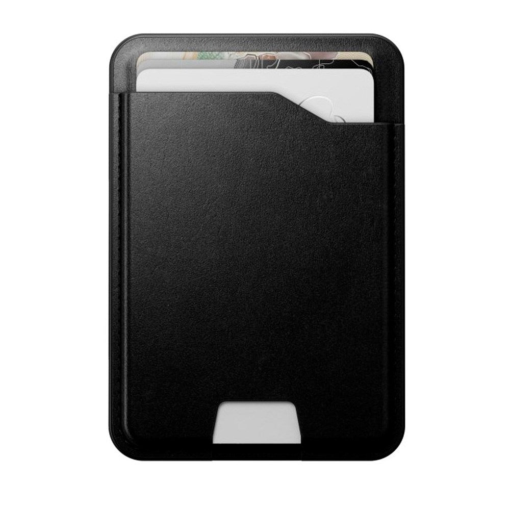 Nomad Horween Leather Mag Wallet m. Apple Find My - MagSafe Kompatibel - Black