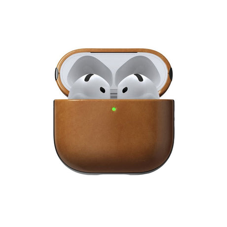 AirPods (4. Gen.) Nomad Modern Leather Fodral - Ljusbrun
