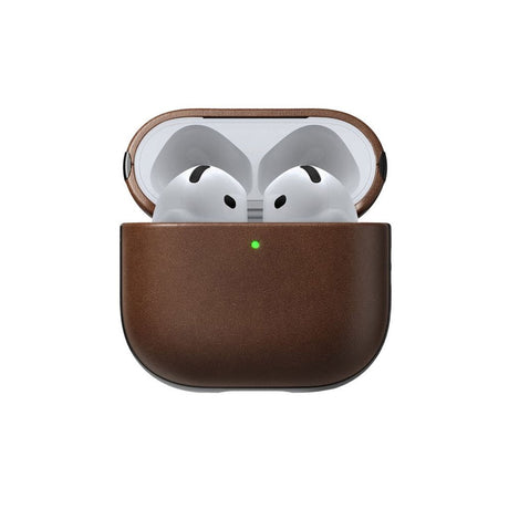 AirPods (4. Gen.) Nomad Modern Leather Fodral - Brun