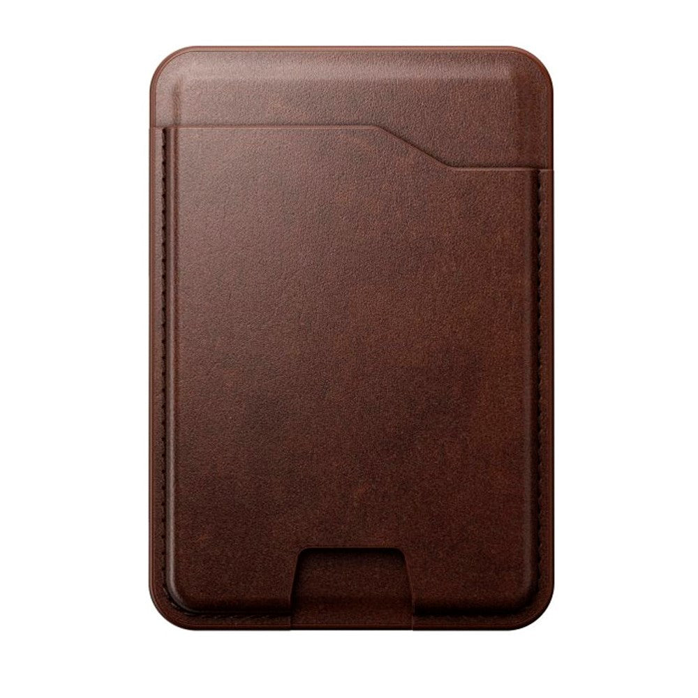 Nomad Horween Leather Mag Wallet m. Apple Find My - MagSafe Kompatibel - Rustic Brown