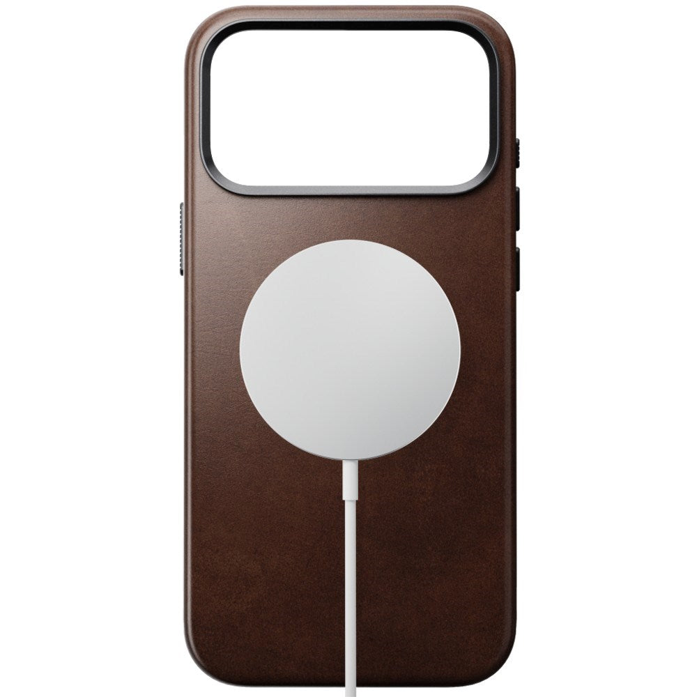 iPhone 18 Pro Nomad Traditional Horween Leather Case - MagSafe Kompatibel - Rustic Brown