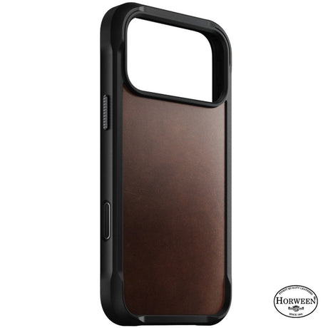 iPhone 18 Pro Max / 17 Pro Max Nomad Rugged Horween Leather Case - MagSafe Kompatibel - Rustic Brown