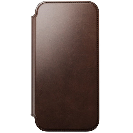 iPhone 18 Pro Max / 17 Pro Max Nomad Modern Horween Leather Folio Case - MagSafe Kompatibel - Rustic Brown