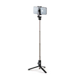 Fixed Snap 2-i-1 Stativ / Selfiepinne för Smartphone & Actionkamera med Bluetooth-Knapp - Svart