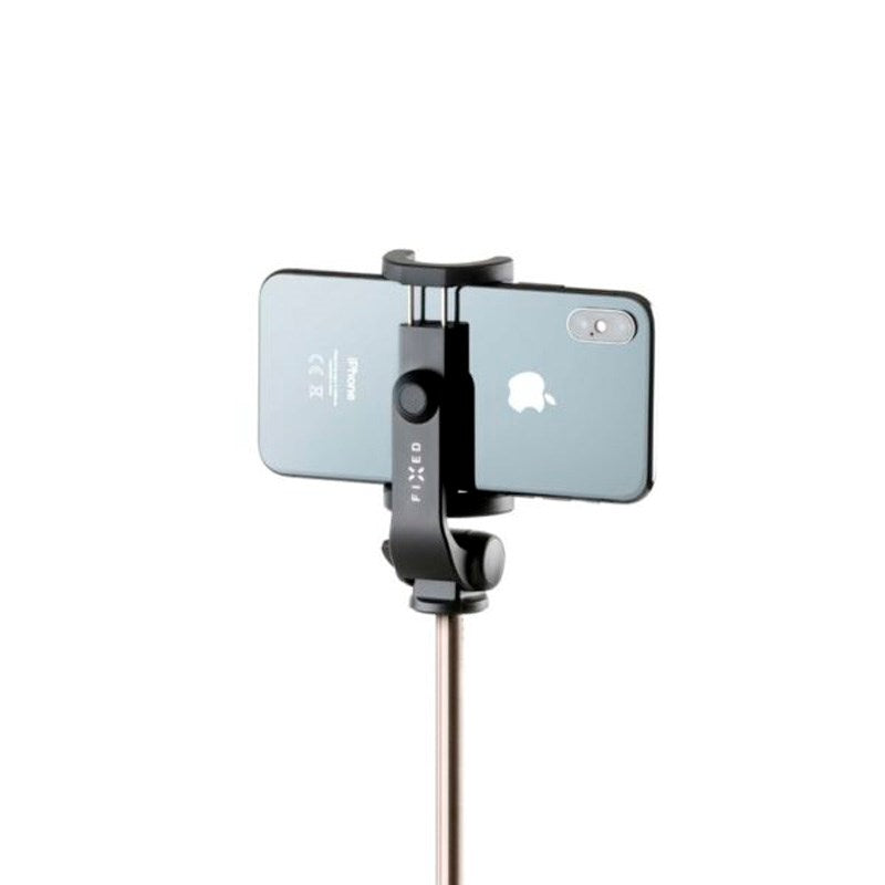 Fixed Snap Lite 2-i-1 Stativ & Selfiepinne med Bluetooth-Knapp - Svart
