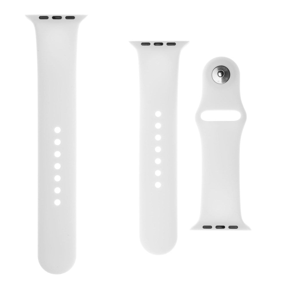 Fixed Apple Watch (42/44/SE/45/46/49mm) Silikonremset - Vit