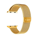 Apple Watch (38 / 40 / SE / 41 / 42mm) Fixed Mesh Metall Rem - Guld