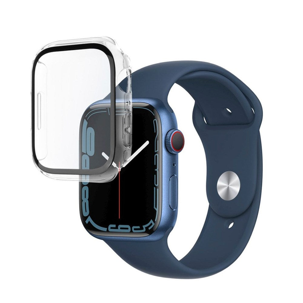 Fixed Apple Watch 9 / 8 / 7 (45mm) Pure Skal m. Skärmskydd - Transparent