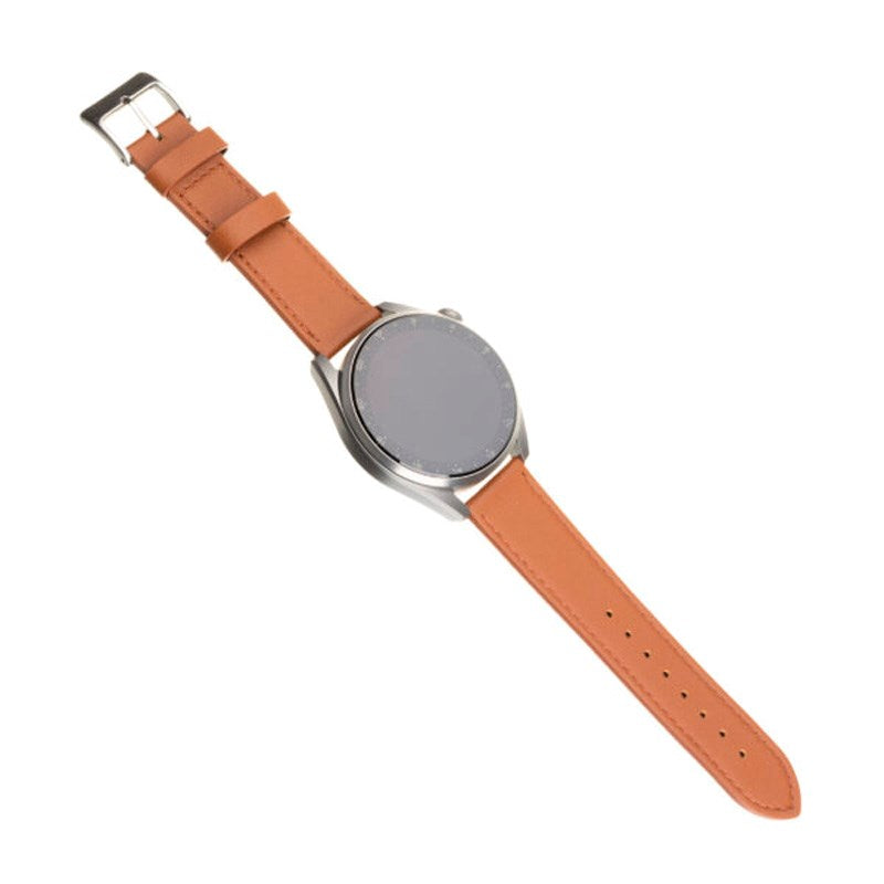 Fixed Universal Smartwatch Äkta Läder Rem (20mm) - Brun