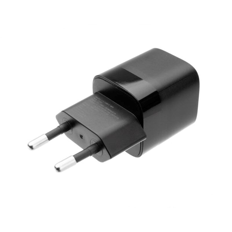 Fixed Mini Väggladdare m. 1x USB-C / 1x USB-C Kabel 20W - 1m - Svart
