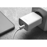 Fixed 35W PD 2x USB-C Snabbladdare för Vägg - Vit