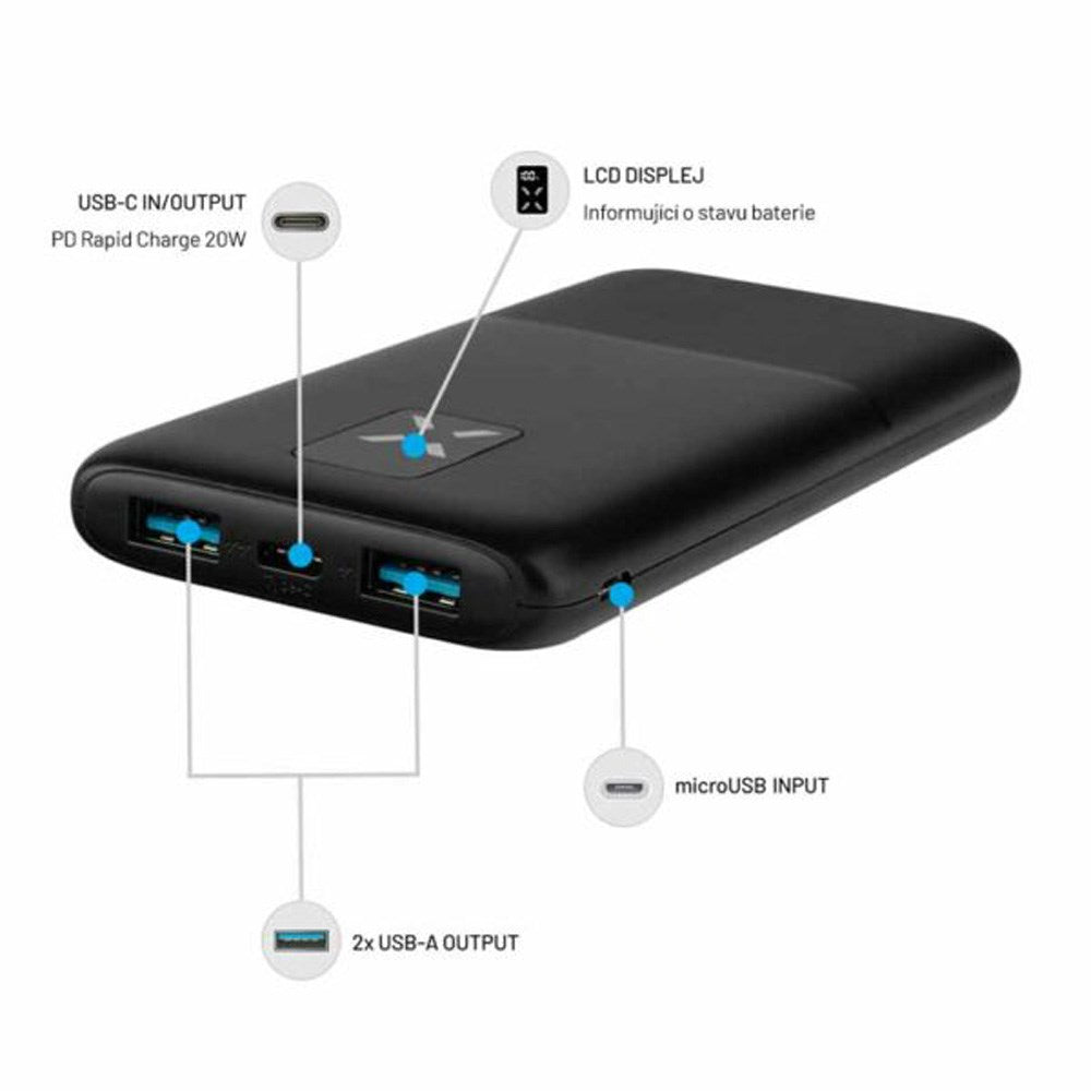 Fixed Zen 10 USB-C PD 20W Power Bank 10,000 mAh - Svart