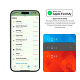 Fixed Tag Card - Bluetooth GPS Tracker - Apple Find My Compatible - Svart