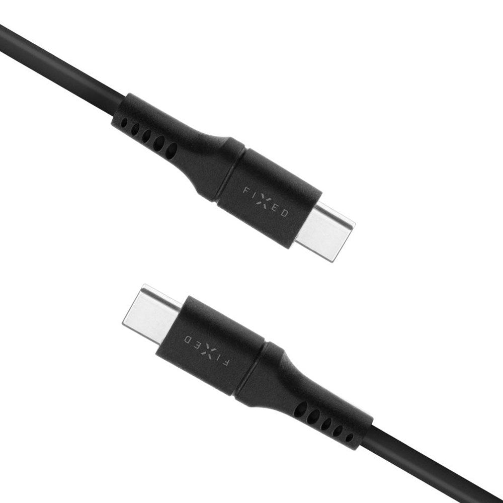 Fixed Liquid USB-C till USB-C Kabel 60W - 0.5m - Svart