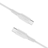 Fixed Liquid USB-C till USB-C Kabel 60W - 0.5m - Vit