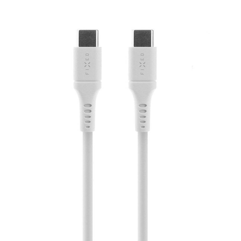 Fixed Liquid USB-C till USB-C Kabel 60W - 0.5m - Vit