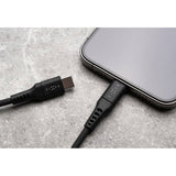 Fixed Liquid USB-C till USB-C Kabel 60W - 2m - Svart