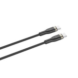 Fixed Metal USB-C till USB-C PD Kabel 100W - 2m - Svart