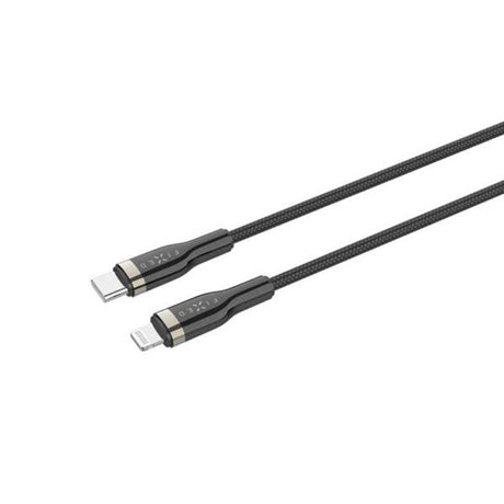 Fixed Metal USB-C till Lightning MFi PD Kabel 60W - 50cm - Svart