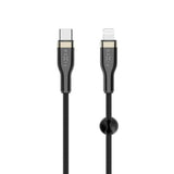 Fixed Metal USB-C till Lightning MFi PD Kabel 60W - 1.2m - Svart