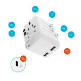 Fixed Universal Rese Adapter 30W EU / UK / USA / AUS - Vit