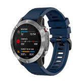 Fixed Universal Garmin 22mm Silikonrem m. QuickFit - Mörkblå