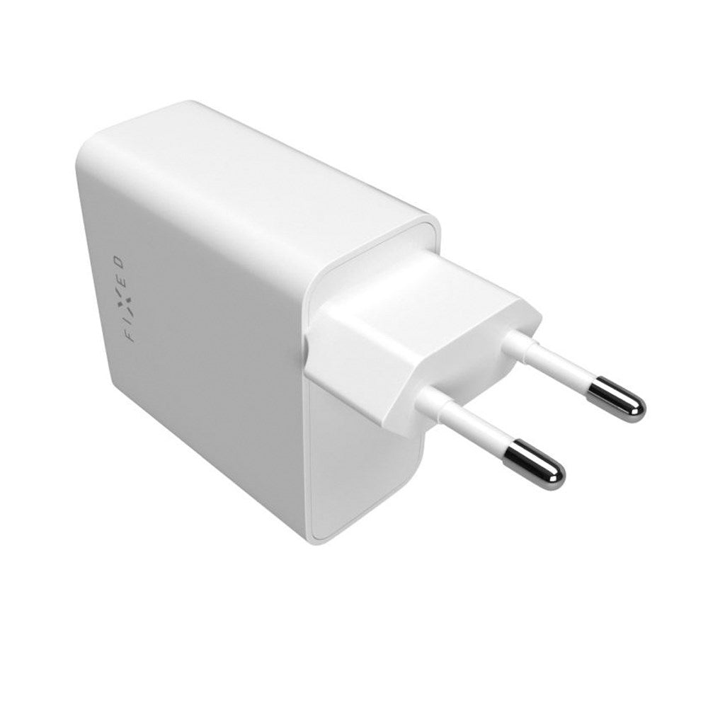 Fixed 65W PD 2x USB-C Snabbladdare för Vägg - Vit