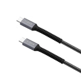 Fixed Armor USB-C till USB-C PD Kabel 240W med Förstärkta Ändar - 2m - Grå