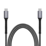 Fixed Armor USB-C till USB-C PD Kabel 240W med Förstärkta Ändar - 2m - Grå