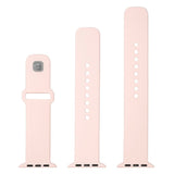 Fixed Apple Watch (42/44/SE/45/46/49mm) Sporty Silikonremset - Rosa