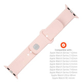 Fixed Apple Watch (42/44/SE/45/46/49mm) Sporty Silikonremset - Rosa