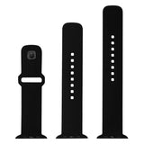 Fixed Apple Watch (38/40/SE/41/42mm) Sporty Silikonremset - Svart