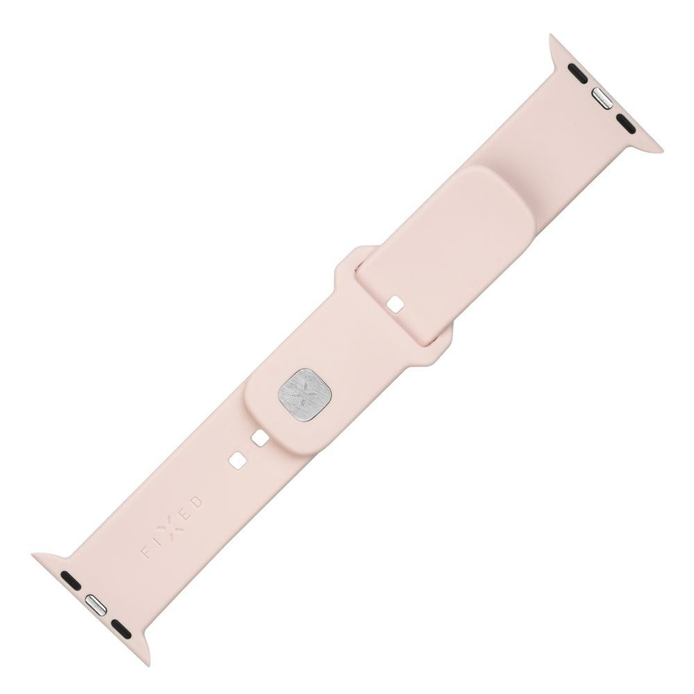 Fixed Apple Watch (38/40/SE/41/42mm) Sporty Silikonremset - Rosa