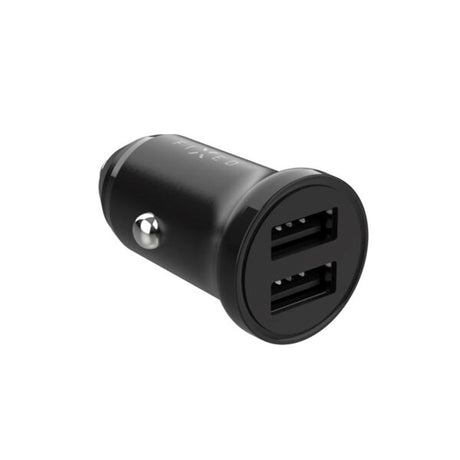 Fixed Mini Billaddare 2x USB-A 15W - Svart