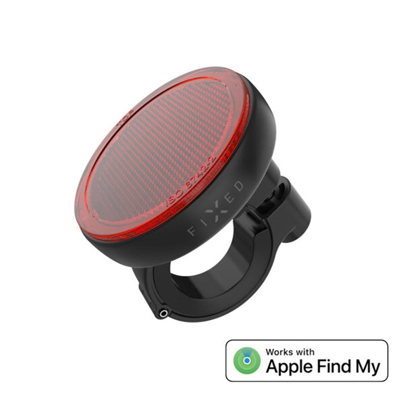 Fixed Tag Bike Tracker - Bluetooth GPS Tracker - Apple Find My Compatible - Svart / Röd