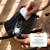 Fixed Smal Väggladdare med 2 x USB-C & Reseadapter - EU / UK / US / AUS - Vit