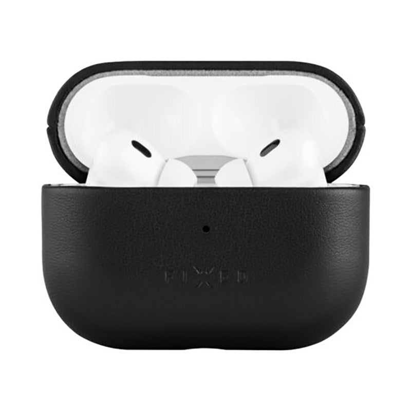 Fixed AirPods Pro (2. gen) Äkta Läderfodral - Svart