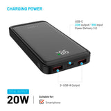 Fixed Zen2 10 - 20W PowerBank 10.000 mAh - Svart