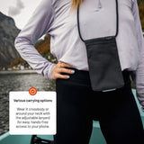 Fixed Mobilväska med Dragsko (105 x 185 mm) - Svart