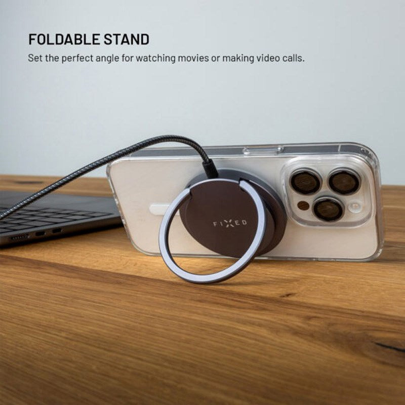 Fast MagPad 15W Trådlös Laddare - MagSafe / Qi2 Kompatibel - Grå