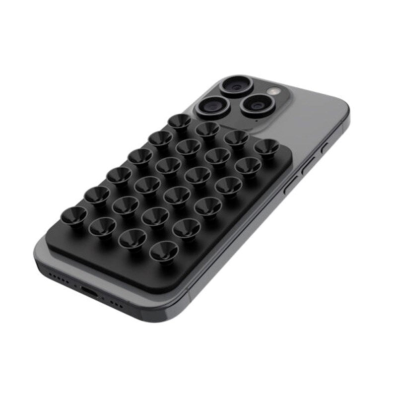 Fixed MagMate Mobilhållare - Silikon Sugkopp - MagSafe Kompatibel - Svart