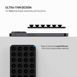 Fixed MagMate Mobilhållare - Silikon Sugkopp - MagSafe Kompatibel - Svart